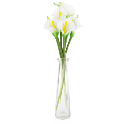 CV32651 KÜNSTLICHE BLUMEN KALIE Blumenstrauß für Vase für CMENTARY Schilfstrauß