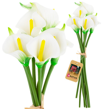 CV32651 KÜNSTLICHE BLUMEN KALIE Blumenstrauß für Vase für CMENTARY Schilfstrauß