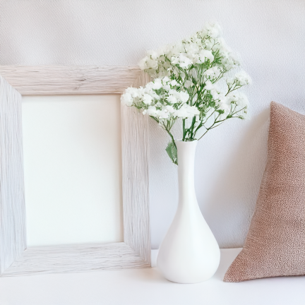 CV32934-1 GYPSOPHILA BOUQUET X5 DEKORATIVEN ZWEIG MIT BLUMEN FÜR VASE ZUSAMMENSETZUNG