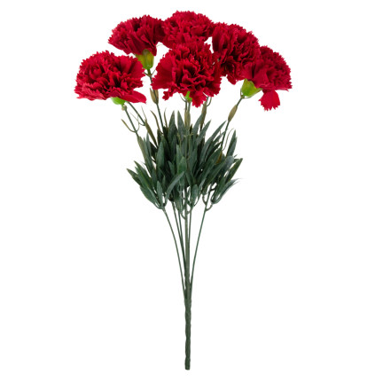 CV33067-4 NELKEN STRAUSS NELKEN DICHTE ZWEIGE BLÄTTER STIELE BLUMEN WIE LEBENDIG