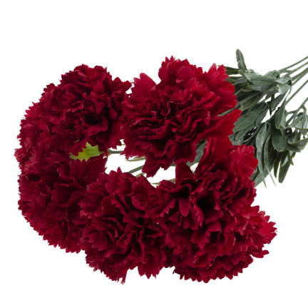 CV33067-4 NELKEN STRAUSS NELKEN DICHTE ZWEIGE BLÄTTER STIELE BLUMEN WIE LEBENDIG