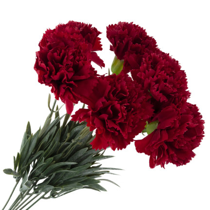 CV33067-4 NELKEN STRAUSS NELKEN DICHTE ZWEIGE BLÄTTER STIELE BLUMEN WIE LEBENDIG
