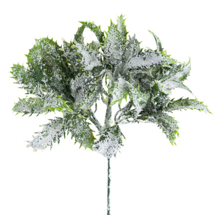 CV33744 Oset, grüner Zierzweig, Schnee, Accessoire für Kränze und Sträuße, Kunstblumen