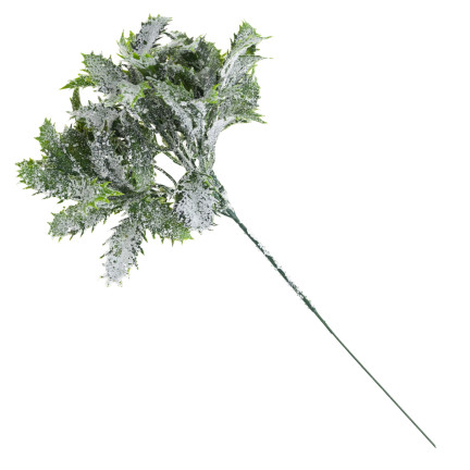 CV33744 Oset, grüner Zierzweig, Schnee, Accessoire für Kränze und Sträuße, Kunstblumen