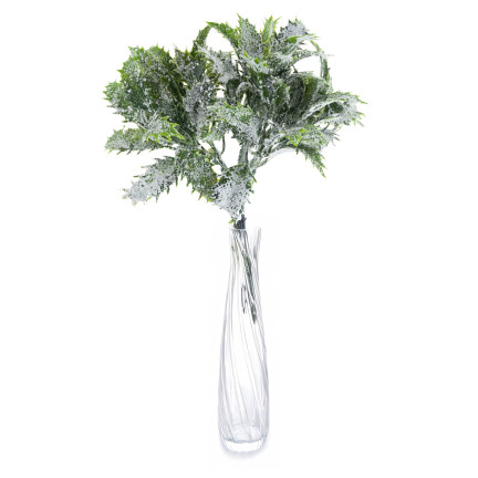 CV33744 Oset, grüner Zierzweig, Schnee, Accessoire für Kränze und Sträuße, Kunstblumen