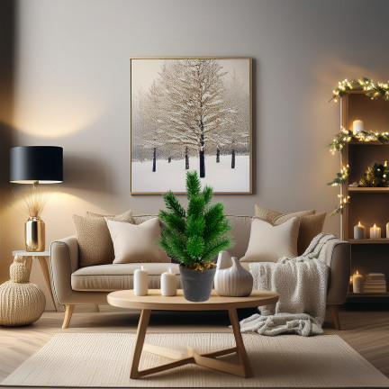 CV34057 Weihnachtsbaum im Blumentopf weihnachtliche Deko-Stele