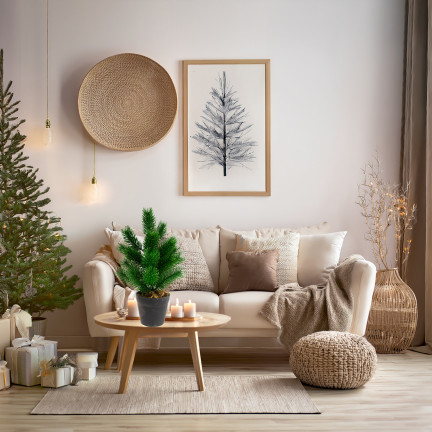 CV34057 Weihnachtsbaum im Blumentopf weihnachtliche Deko-Stele