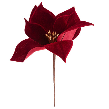 CV34101-6 STERN VON BETHLEHEM AUF SPITZE VELOUR POINSETTIA WEIHNACHTSBAUM