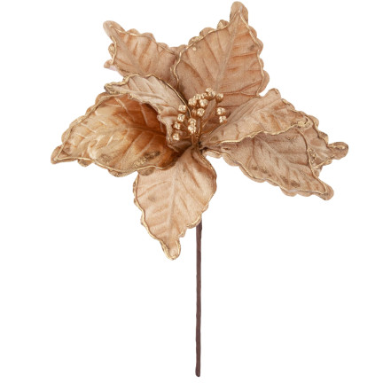 CV34186-3 Weihnachtsstern, Poinsettie für den Weihnachtsbaum, groß, auf Stiel, Dekoration