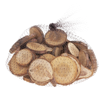 CV34574 Holzscheiben, Natur-Dekoration, im Beutel, DIY, Basteln