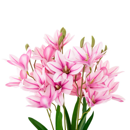 CV34944-3 LILIE KÜNSTLICHE BLUMEN GROSSER STRAUSS LILIEN ZWEIGE DEKORATIVE