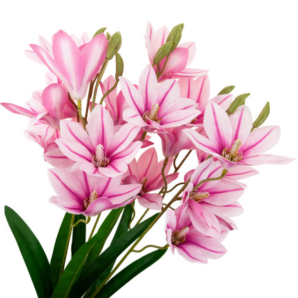 CV34944-3 LILIE KÜNSTLICHE BLUMEN GROSSER STRAUSS LILIEN ZWEIGE DEKORATIVE