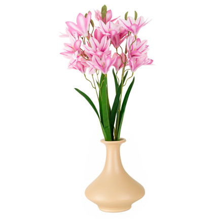 CV34944-3 LILIE KÜNSTLICHE BLUMEN GROSSER STRAUSS LILIEN ZWEIGE DEKORATIVE