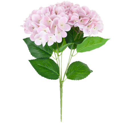 Hortensienstrauß, Kunstblumen, Real Touch, realistisch, rosa