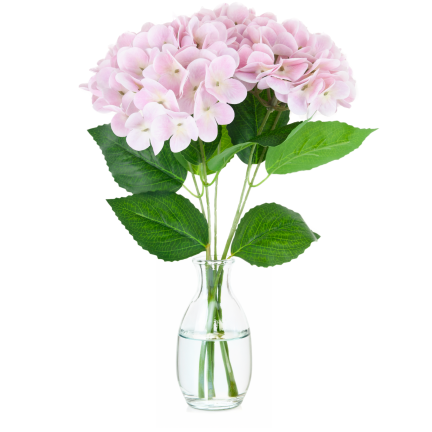 Hortensienstrauß, Kunstblumen, Real Touch, realistisch, rosa