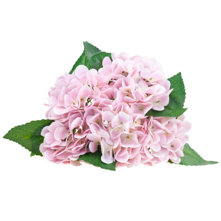 Hortensienstrauß, Kunstblumen, Real Touch, realistisch, rosa