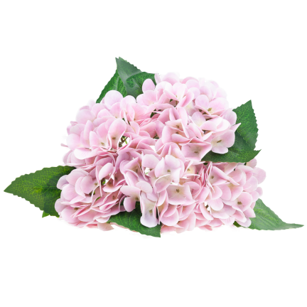 Hortensienstrauß, Kunstblumen, Real Touch, realistisch, rosa