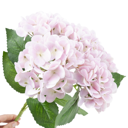 Hortensienstrauß, Kunstblumen, Real Touch, realistisch, rosa