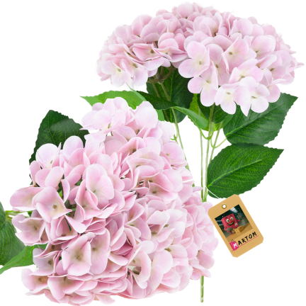 Hortensienstrauß, Kunstblumen, Real Touch, realistisch, rosa