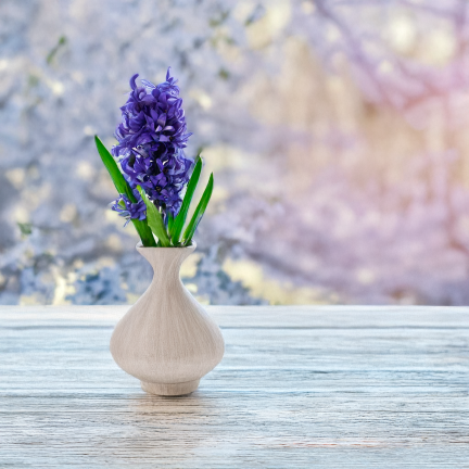 CV34985-3 Künstliche Zierpflanzen HIACINT, violette Kunstblumen, für Schilfkomposition