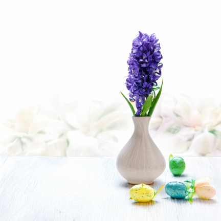 CV34985-3 Künstliche Zierpflanzen HIACINT, violette Kunstblumen, für Schilfkomposition