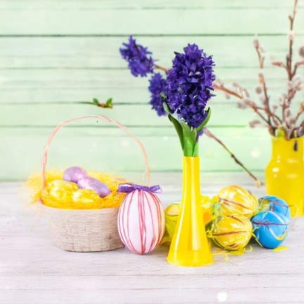 CV34985-3 Künstliche Zierpflanzen HIACINT, violette Kunstblumen, für Schilfkomposition