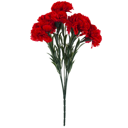 CV35341-2 KÜNSTLICHE BLUMEN NELKEN FRÜHLINGSSTRAUSS DEKORATIVES LAUB SCHILF NELKE