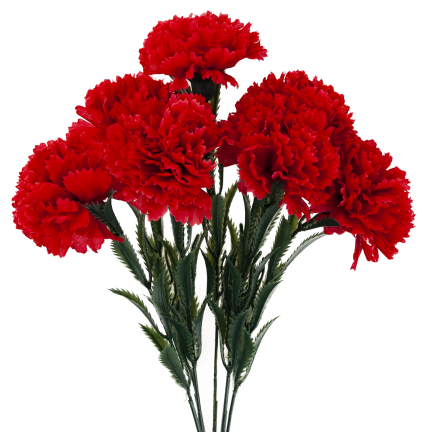 CV35341-2 KÜNSTLICHE BLUMEN NELKEN FRÜHLINGSSTRAUSS DEKORATIVES LAUB SCHILF NELKE