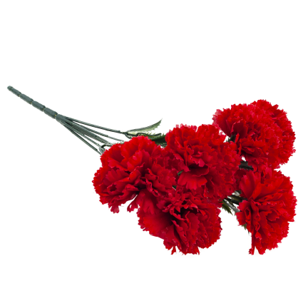 CV35341-2 KÜNSTLICHE BLUMEN NELKEN FRÜHLINGSSTRAUSS DEKORATIVES LAUB SCHILF NELKE