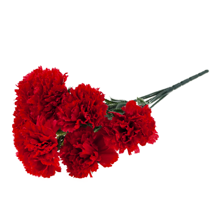 CV35341-2 KÜNSTLICHE BLUMEN NELKEN FRÜHLINGSSTRAUSS DEKORATIVES LAUB SCHILF NELKE