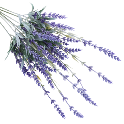 CV35471 KÜNSTLICHER LAVENDELBLUMENSTRAUSS 48 CM 7 ZWEIGE DEKORATIV REALISTISCH