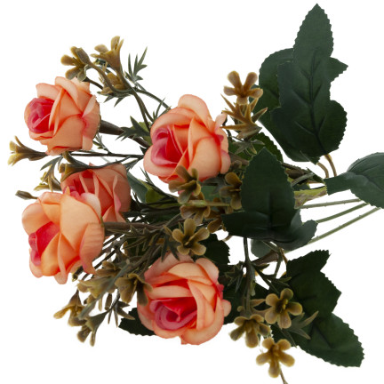 CV35767-MIX ROSE ROSES x5 BUNCH DECORATION BUNCH ARTIFICIAL DECORATION ROSES