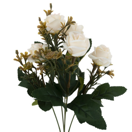 CV35767-MIX ROSE ROSES x5 BUNCH DECORATION BUNCH ARTIFICIAL DECORATION ROSES