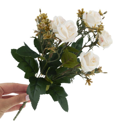 CV35767-MIX ROSE ROSES x5 BUNCH DECORATION BUNCH ARTIFICIAL DECORATION ROSES