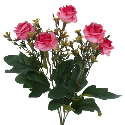 CV35767-MIX ROSE ROSES x5 BUNCH DECORATION BUNCH ARTIFICIAL DECORATION ROSES