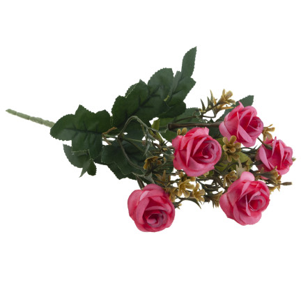 CV35767-MIX ROSE ROSES x5 BUNCH DECORATION BUNCH ARTIFICIAL DECORATION ROSES