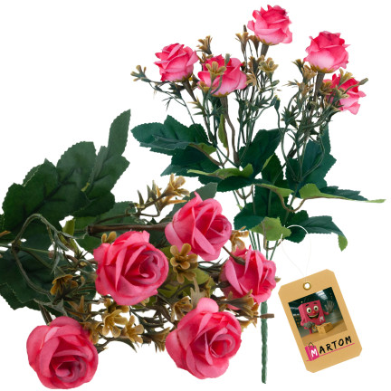 CV35767-MIX ROSE ROSES x5 BUNCH DECORATION BUNCH ARTIFICIAL DECORATION ROSES