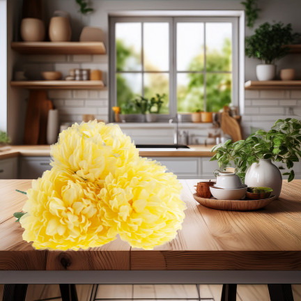 CV35785-1 CHRYSANTHEMUM IN BOUQUET KÜNSTLICHE BLUMEN WIE LIVE 45CM GROSSEN STRAUSS VON CHRYSANTHEMEN