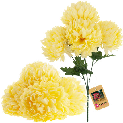CV35785-1 CHRYSANTHEMUM IN BOUQUET KÜNSTLICHE BLUMEN WIE LIVE 45CM GROSSEN STRAUSS VON CHRYSANTHEMEN