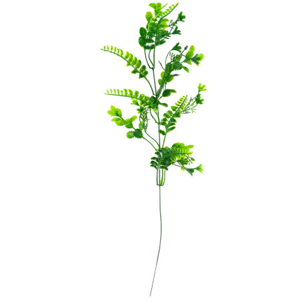 Künstlicher Zweig, grün, mit Beeren, als Dekoration für Blumensträuße und Gestecke, 41 cm