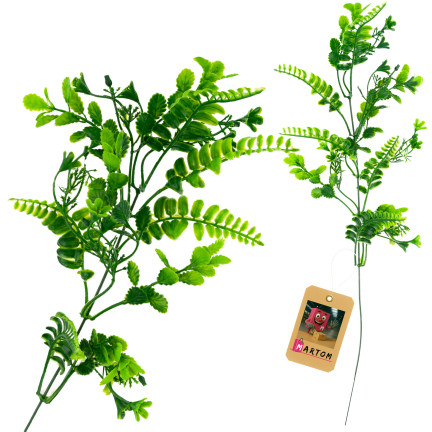 Künstlicher Zweig, grün, mit Beeren, als Dekoration für Blumensträuße und Gestecke, 41 cm