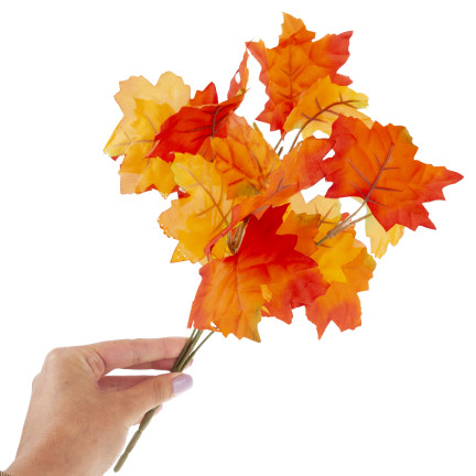 CV36041 KÜNSTLICHE HERBSTBLÄTTER FÜR KOMPOSITION BLUMENSTRAUSS VON BLÄTTERN SCHILF HERBST ZWEIG