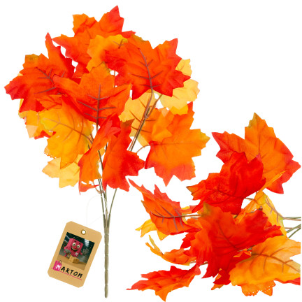 CV36041 KÜNSTLICHE HERBSTBLÄTTER FÜR KOMPOSITION BLUMENSTRAUSS VON BLÄTTERN SCHILF HERBST ZWEIG