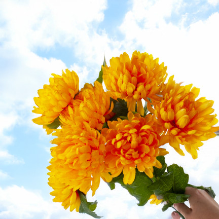 CV36254-2 WEIHNACHTSKUNSTBLUMEN als lebender WEIHNACHTSBUNSCH für Vase