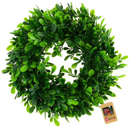 CV36359 BUCHSBAUM TÜR GIRLANDE FRÜHLING OSTERN DEKORATION
