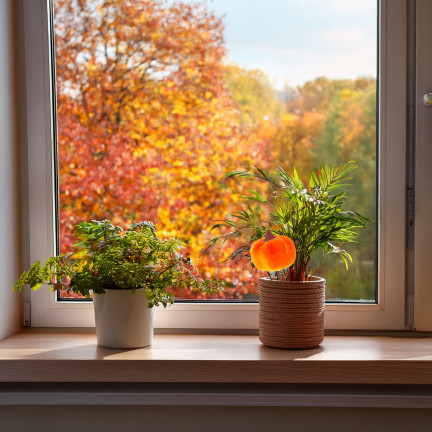 CV36807 Kürbis, künstliche Kürbisse IN PIKU 6PTS orange Dekorative perfekt für Herbst und Halloween