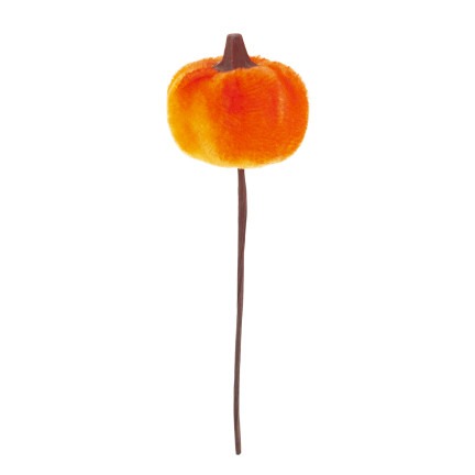 CV36807 Kürbis, künstliche Kürbisse IN PIKU 6PTS orange Dekorative perfekt für Herbst und Halloween