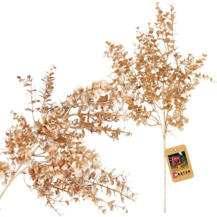 CV37058-2 ORNAMENTALEN ZWEIG GOLD DICHTEN ELEGANTEN GLAMOUR BLÄTTER URLAUB
