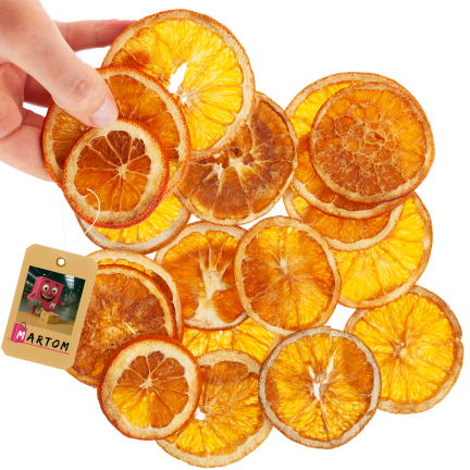 CV37139 Getrocknete Orangenschalen, Kranzschmuck, Dekoration, 50 g