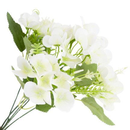 CV37316-1 HORTENSIENSTRAUSS AUS KÜNSTLICHEN BLUMEN HORTENSIEN FÜR ECHTE NOTE ZUSAMMENSETZUNG